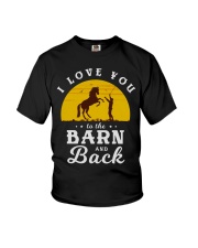 I Love You To The Barn And Back Youth T-Shirt tile