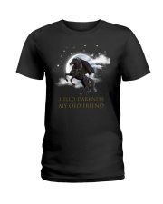 hello darkness my old friend Ladies T-Shirt tile