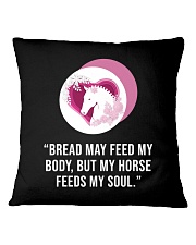 Bread May Feed My Body Square Pillowcase tile