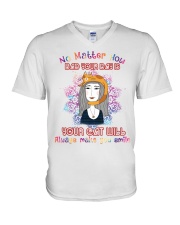 Always Make You Smile V-Neck T-Shirt tile