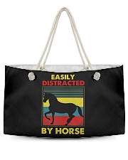 Easily distracted by horse Weekender Tote tile