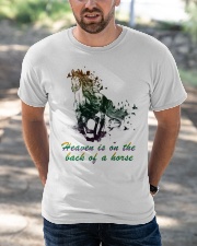 Heaven is on the back of a horse colors Classic T-Shirt apparel-classic-tshirt-lifestyle-front-50