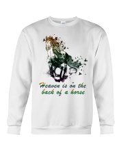 Heaven is on the back of a horse colors Crewneck Sweatshirt tile