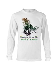 Heaven is on the back of a horse colors Long Sleeve Tee tile