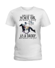 Behind Every Great Horse Girl Ladies T-Shirt front