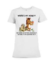Wheres My Money Premium Fit Ladies Tee tile