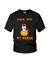 Chillin with my horse Youth T-Shirt tile