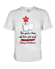 The Year When All This Got Real V-Neck T-Shirt tile