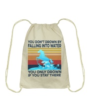 You Only Drown If You Stay There Drawstring Bag tile
