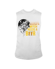 Grandpa Witch Needs A Beer Sleeveless Tee tile