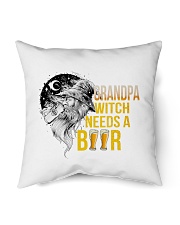 Grandpa Witch Needs A Beer Indoor Pillow tile
