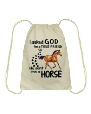 He Sent Me A Horse Drawstring Bag tile