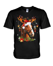 Merry Horsemas V-Neck T-Shirt tile