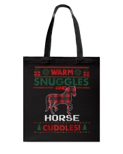Warm Snuggles And Horse Cuddles Tote Bag tile
