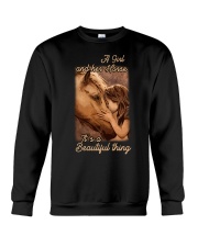 a girl and her horse it's a beautiful thing Crewneck Sweatshirt tile