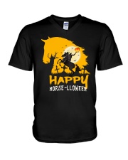 happy horselloween V-Neck T-Shirt tile