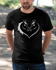 Heart Life Is Better With Horses Classic T-Shirt apparel-classic-tshirt-lifestyle-front-50