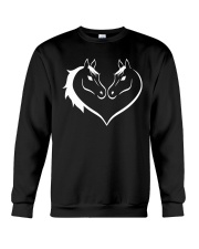 Heart Life Is Better With Horses Crewneck Sweatshirt tile
