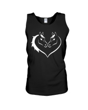 Heart Life Is Better With Horses Unisex Tank tile