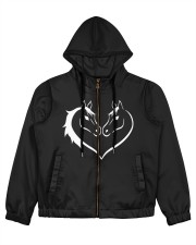 Heart Life Is Better With Horses Women's All Over Print Full Zip Hoodie tile