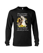 True friendship is sitting together Long Sleeve Tee tile
