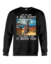 Life Is Like A Wild Horse Crewneck Sweatshirt tile