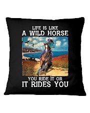 Life Is Like A Wild Horse Square Pillowcase tile