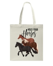 Hold Your Horses Tote Bag tile