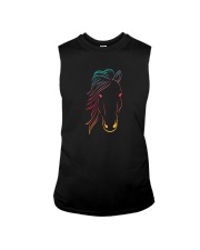 Minimal Neon Horse Sleeveless Tee tile