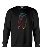 Minimal Neon Horse Crewneck Sweatshirt tile