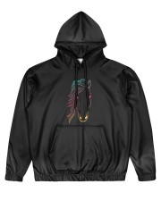 Minimal Neon Horse Men's All Over Print Hoodie tile