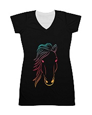 Minimal Neon Horse All-Over Dress tile