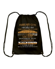 FEBRUARY GUYS AMAZING IN BED Drawstring Bag thumbnail
