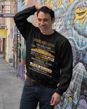 FEBRUARY GUYS AMAZING IN BED Crewneck Sweatshirt lifestyle-unisex-sweatshirt-front-4