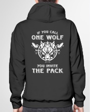 WOLVES - IF YOU CALL ONE WOLF Hooded Sweatshirt garment-hooded-sweatshirt-back-04