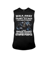 I AM A GRUMPY OLD MAN I WAS BORN IN JANUARY Sleeveless Tee thumbnail