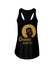 QUEENS ARE BORN IN MARCH Ladies Flowy Tank thumbnail