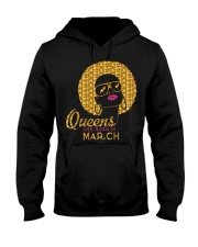 QUEENS ARE BORN IN MARCH Hooded Sweatshirt thumbnail