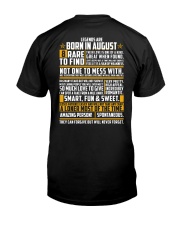 LEGENDS ARE BORN IN AUGUST Classic T-Shirt back