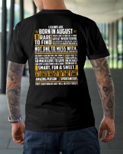 LEGENDS ARE BORN IN AUGUST Classic T-Shirt lifestyle-mens-crewneck-back-3