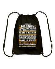 LEGENDS ARE BORN IN AUGUST Drawstring Bag thumbnail