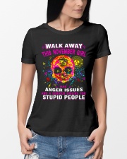 THIS NOVEMBER GIRL HAS ANGER ISSUES Ladies T-Shirt lifestyle-women-crewneck-front-10