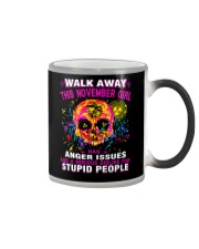 THIS NOVEMBER GIRL HAS ANGER ISSUES Color Changing Mug thumbnail