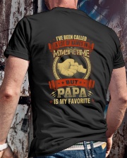 PAPA IS MY FAVORITE Classic T-Shirt lifestyle-mens-crewneck-back-2