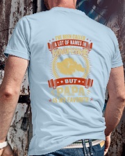 PAPA IS MY FAVORITE Classic T-Shirt lifestyle-mens-crewneck-back-2