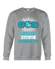 WHEN GOD REATED CAPRICORN Crewneck Sweatshirt thumbnail