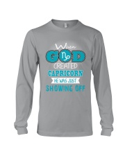 WHEN GOD REATED CAPRICORN Long Sleeve Tee thumbnail