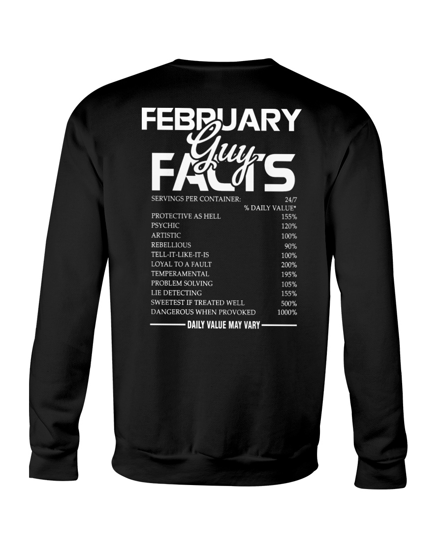 FEBRUARY GUY FACTS Crewneck Sweatshirt