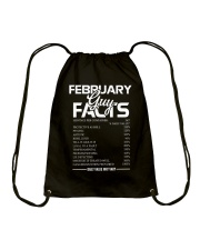 FEBRUARY GUY FACTS Drawstring Bag thumbnail