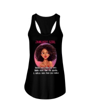 JANUARY GIRL - KNOWS MORE THAN SHE SAYS Ladies Flowy Tank thumbnail